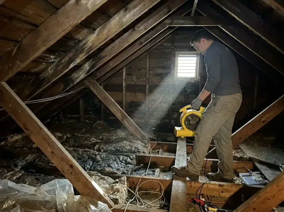 attic-water-damage-drying-proc-007 — frequently asked questions, Emergency Water Extraction & 24/7 Flood Response in Beatric…